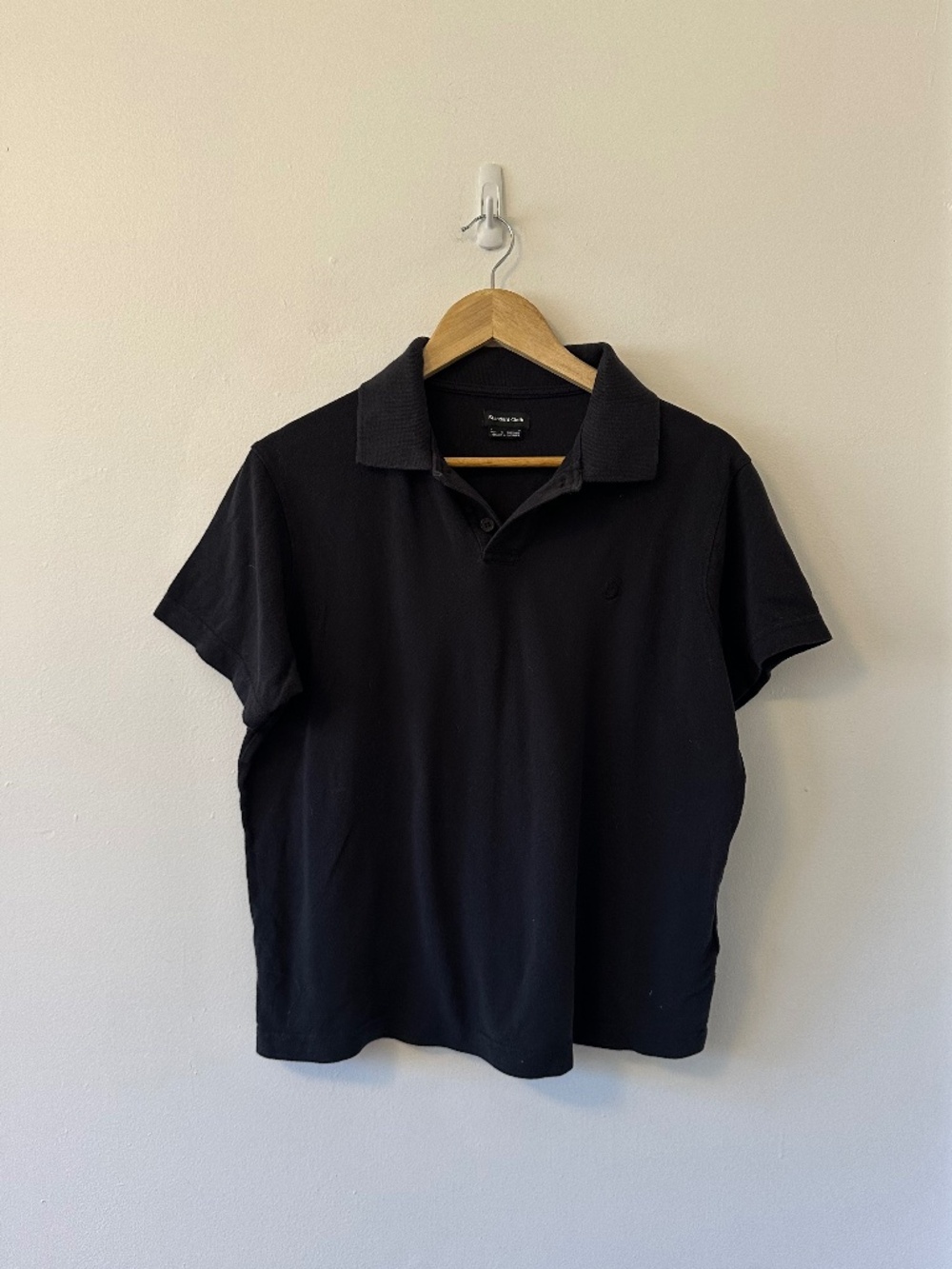 Urban Outfitters x Standard Cloth Core Polo Shirt in Black | Size Small